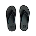Reef Phantoms Mens Beach Flip Flop, Water Friendly, Soft and Supportive Molded Footbed, Grey/Black/Green, 12