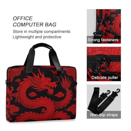 Maletín para portátil 15.6" con diseño dragón rojo miniatura 6