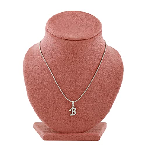 Initial Letters Rhodium Plated Pendants/Charms for &