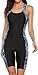 CharmLeaks Womens Athletic One Piece Bathing Suits Boyleg Swimsuits Sport Swimwear