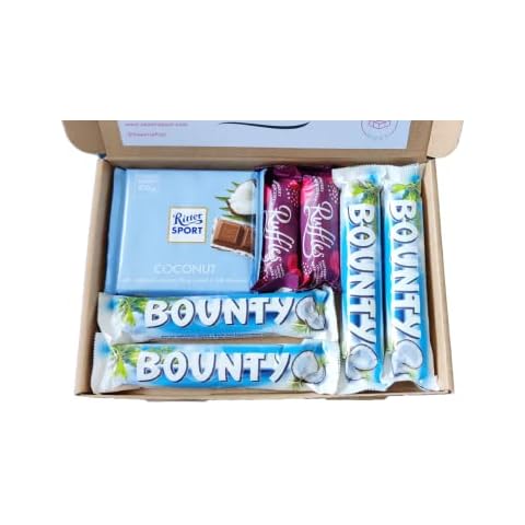 Coconut Chocolate Gift Box | Ritter Coconut & Bounty Chocolate | Letterbox Gift Friendly Cover