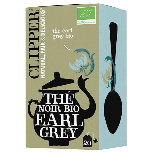 Clipper Natural, Fair & Delicious - CLIPPER - Thé Noir Bio - Earl Grey - Issu du Commerce Équitable - 20 sachets de Thé Bio - -27%