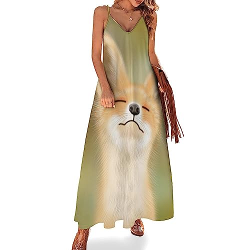 Robe longue d'été sans manches pour femmes | Maxi robe col V décontractée style plage
