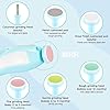 FEXME Baby Nail Trimmer Electric Safe Baby Nail File Baby Nail Cutter with Light and 6 Grinding Pads for Newborn Baby Baby Nail Cutter Set | Multicolour