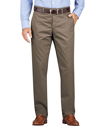 Dickies Men's Flat Front Khaki Pant - Regular Taper Fit