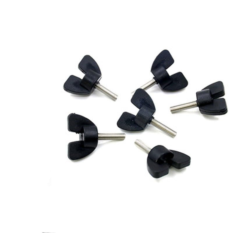 M5 Butterfly Thumb Screw Shaped Hand T Head Knob Screws Tighten bakelite Lock Bolts 12-51mm Length - (Size: M5 x51mm(2pcs))