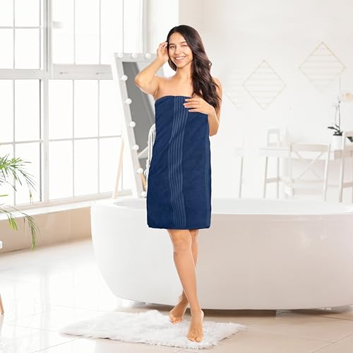 Image of Utopia Towels Luxurious Bath Towels Set, 27 x 54 Inches 100% Ring Spun Cotton, 4 Pack Navy Blue