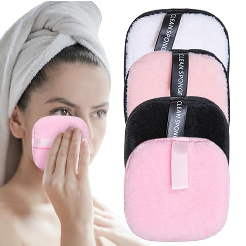 Almohadillas Desmaquillantes Reutilizables – Paños De Limpieza Facial Lavables | Toallas De Borrador Cosmético De Microfibra, Accesorios Para El Cuidado De La Piel Para Eliminar La Base D