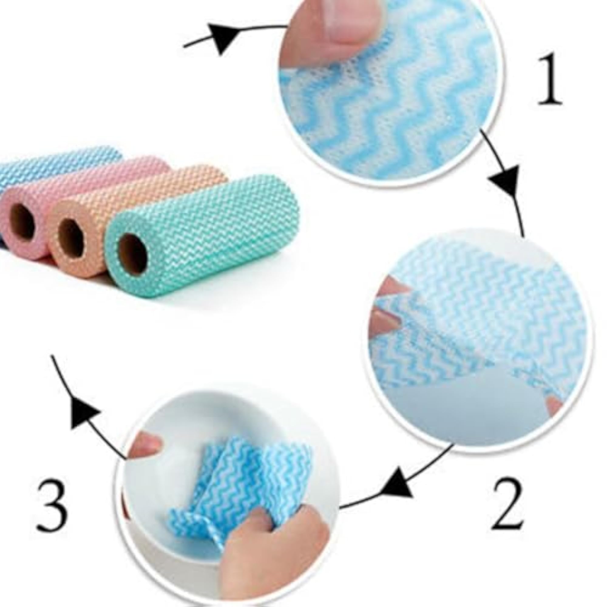MJJ All-Purpose Kitchen Roll Cleaning Wipes