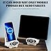 Portable Mini Chair Wireless Charger Phone Holder,3 in 1 Multifunctional Wireless Charging Station,Phone Stand Holder Bracket with Speaker Function,Phone Holder Charger for All Phones