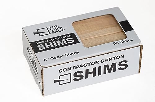 Cedar Wood Shims 56 Count Carton 100% kiln Dried Cedar shims 8 shims