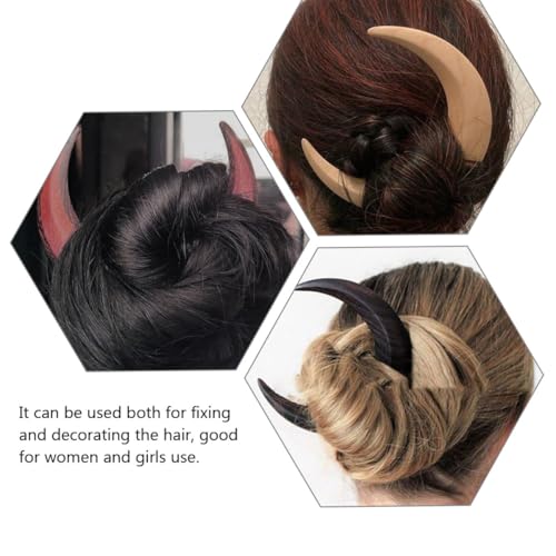 Fourches à cheveux lune lot de 3 épingles chignon pour femme