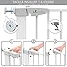 VOUNOT Treppenschutzgitter 75–96cm, ohne Bohren, Türschutzgitter für Kinder, Hunde und Katzen,Treppengitter, Magnetverschluss, 90° Stop, Weiß