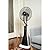 XBrand Black/White Intelligent Cool Mist Standing Oscillating Fan, 47 Inch Height