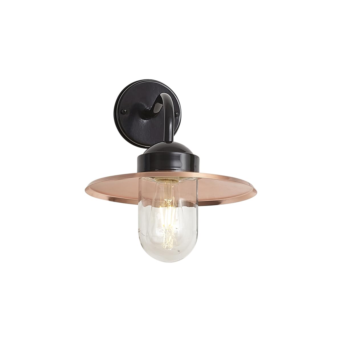 Qazqa moderne applique murale extérieure noir 36.1cm Kansas