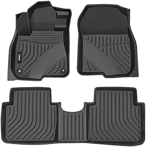 VIWIK Floor Mats Compatible for 2017-2022 CR-V, Car Mats All Weather Custom Floor Liners Full Set Include 1st and 2nd Row Front & Rear, Automotive Floor Mats TPE Black
