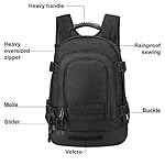 Tactical Backpacks Assault Pack 3 Day Bag Expandable Backpack Out Bag Classic Case Travel Hiking(Black, Not with Belt) - Image 4