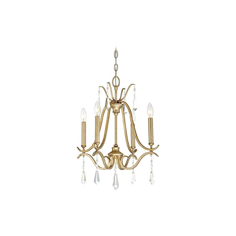 Minka Lavery 4444-582 Laurel Estate Crystal Chandelier Lighting, 4-Light 240 Watts, Brio Gold