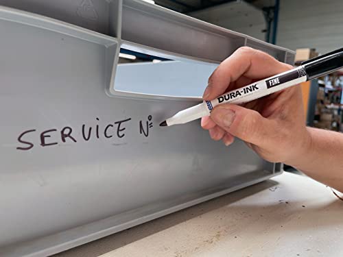 Markal 96023 Dura-Ink 15 Permanent Ink Marker With Fine Bullet Tip, Black (Pack Of 12) #TOP2