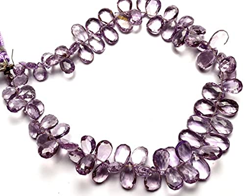 Améthyste naturelle brésilienne briolettes poire 7x5-11x7mm pour enfilage perles