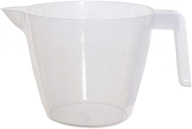 Egypto Plastic Kitchen Measuring Mixing Jugs with Non Slip Handle for Baking, Measuring Liquid (1 Litre)