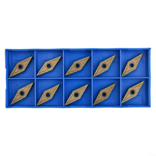 ZYWUOY - Plaquettes de fraisage en carbure, 10 pièces VNMG160404-MA VNMG331 Plaquettes de tournage pour support de tour MTJNR/L, pour traitement de la fonte