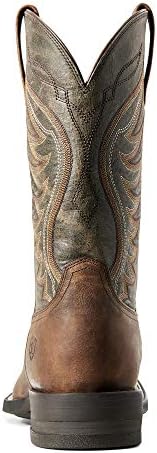 Ariat Mens Amos Western Boot Hand Stained Red-Brown/Black 8.5 | Image 4