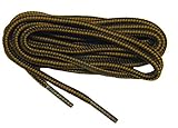 2 pair pack brown-black Long Lasting heavy Duty 4mm thick Shoelaces (63 Inch 160 cm, Brown-Black)