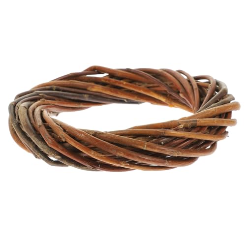 JECOMPRIS De Sauce Natural De Ramas Tejida para Manualidades De Bricolaje Redonda para Decoración De Interior Fiestas De Navidad y Bodas