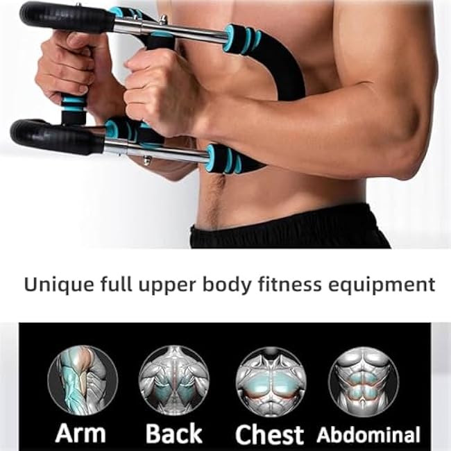 Twister Arm Trainer, Chest Exerciser for Men, 40-100lb Adjustable Chest Workout Equipment, Portable Power Chest Expander with Detachable Design, Arm Strength Trainer for Home Gym