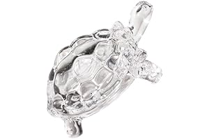 Clear Glass Turtle Figurines for Enhanced Health and Longevity