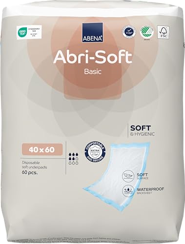 ABENA Abri-Soft Basic Disposable Underpad 40 x 60 cm 800 ml Pack of 60