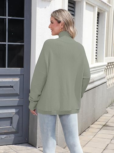 Image of Sweater for Women Winter Turtleneck Long Sleeve Pullover Tops Casual Oversized Knitted Sweaters