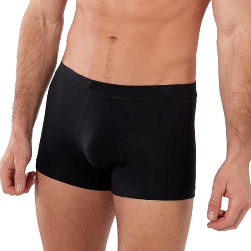 HOM Boxer Confort Supreme Cotton Corti, Noir, M Uomo
