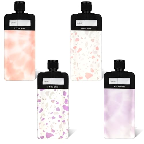 Aphumedc 4PCS Travel Pouches for Toiletries, 3oz Refillable Leak ...