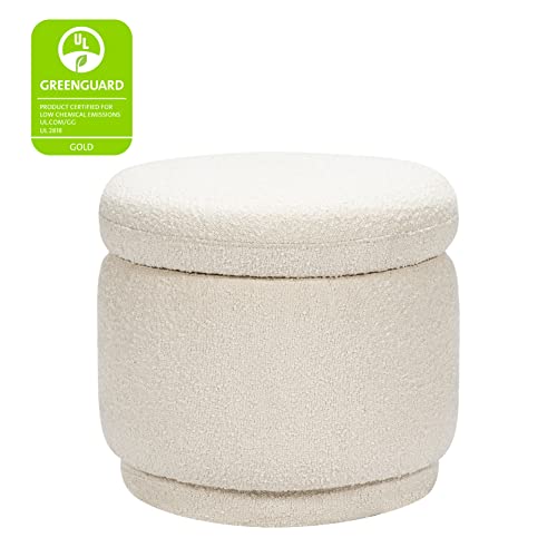 Babyletto Enoki Storage Ottoman In Ivory Boucle, Greenguard Gold And Certipur-Us Certified #TOP3