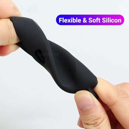 Image of LIRAMARK Silicone Cover Case with Carbiner Compatible with OnePlus Buds Pro 2 (2023) / Oneplus Buds Pro 2R (Black)