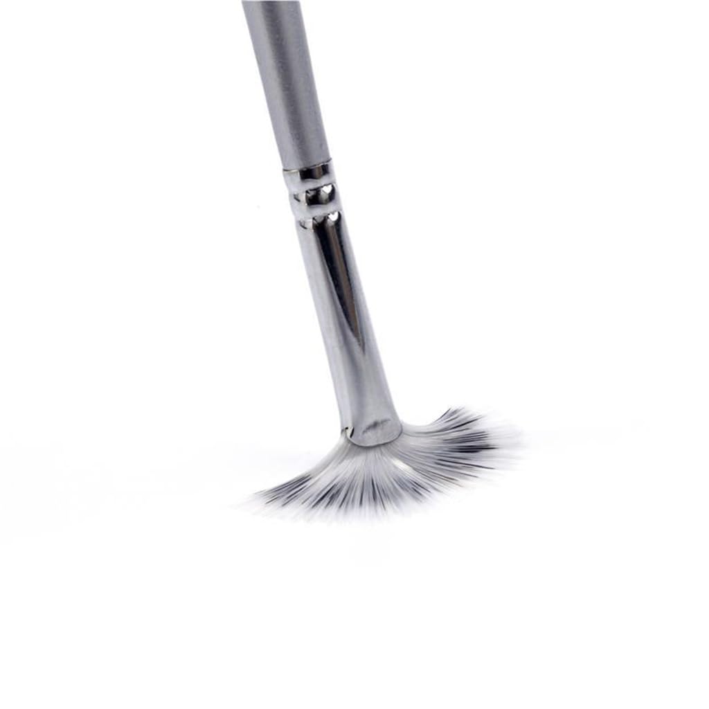 Pincel de Pelo de Nailon en Forma de Abanico, Pincel de línea, Pincel de Pelo de Nailon, Pincel de Madera para Gouache y Acuarela, Pincel de Pelo Suave para óleo.,