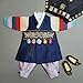 OUJIN I Mutil Colored Sleeves Boy Hanbok for 100days~10y/o 3 Colors Korean Traditional Dress Baby Boy Kids Hanbok (as1, Age, 1_Year, Navy)