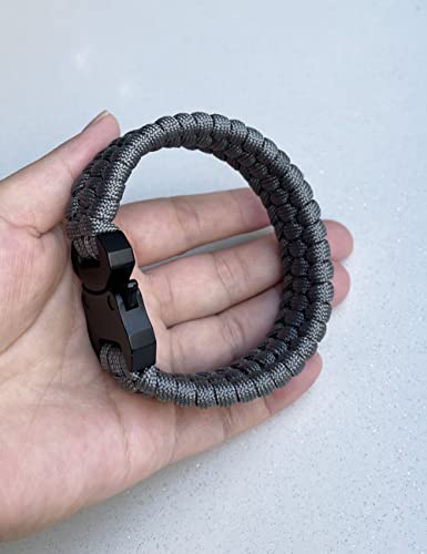 Pulseiras de corda de paraquedas trilobita tecida paracord pulseira com fivela de liberação lateral