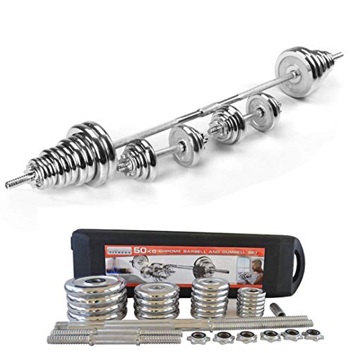 Deluxe 110 LBs Adjustable Dumbbells Barbell Weights Set with Bar, Home Gym Equipment Lifting Dumbbells Strength Training, for Indoor Body Workout Fitness Beginners Professionals Friendly