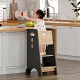 COSYLAND Toddler Standing Tower Adjustable Height...