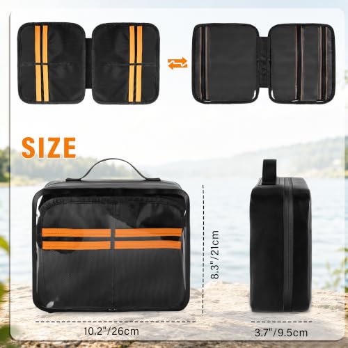 Bolsa blanda impermeable para cebos DSLEAF, bolsa para señuelos de pesca, negra miniatura 4