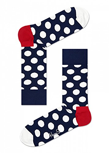 Happy Socks Big Dot Sock Navy Red White 10-13