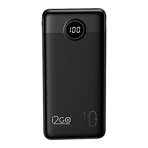 I2GO, Carregador Portátil (Power Bank) Ultra Rápido 10000mAh, Power Delivery 20W, 2 Saídas USB + 1 Saída/Entrada USB-C, Preto, i2GO PRO I2GO, Carregador Portátil (Power Bank) Ultra Rápido 10000mAh, Power Delivery 20W, 2 Saídas USB + 1 Saída/Entrada USB-C, Preto, i2GO PRO