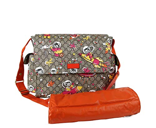 gucci space cats diaper bag