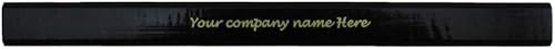 Miniatura 3 de EZPENCILS & GIFTS Lápices de carpintero personalizados a granel, cuerpo negro, paquete de 70, texto personalizado, plomo negro de 2HB, grafito
