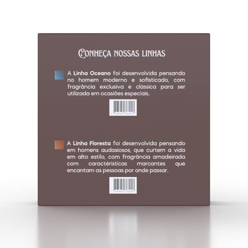 Kit Barba Cabelo Bigode Oceano Floresta Condado Amadeirado Refrescante Shampoo Balm Creme Colônia (O