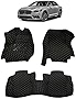 Custom Fit [Made in USA] All Weather Heavy Duty Full Coverage Floor Mat Floor Protection [Front and Rear] for 2017 2018 2019 2020 Lincoln Continental Sedan - Black Single Layer