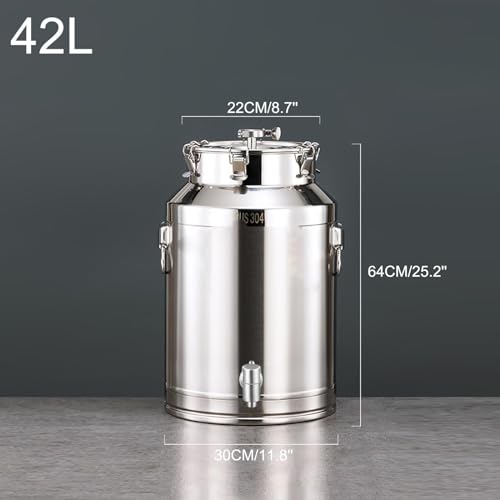 Fermenteur en acier inoxydable de 64L avec robinet et couvercle - 6